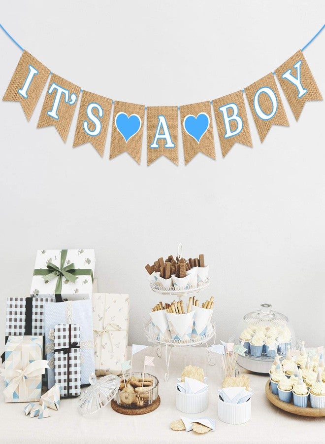 Zyozique It’s A Boy Paper Banner for Boy Baby Shower - Baby Shower Decorations,Its A Boy Paper Banner,Best Boys Birthday Party Supplies (Pack of 1) - Image 2